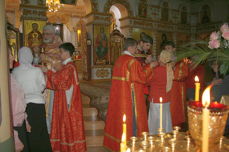 Пасхальное Богослужение в харме Св. Вмч. и Целителя Пантелеимона